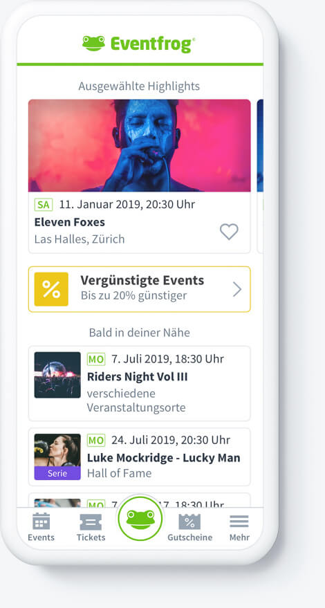 Event Agenda Eventfrog Homescreen